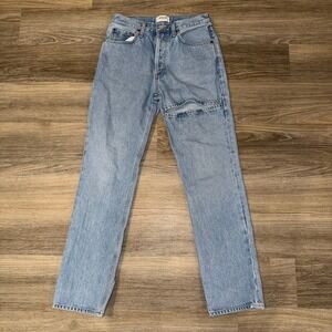 AGOLDE Lana Slice Jeans Womens 26 Light Wash High Rise Straight Denim‎